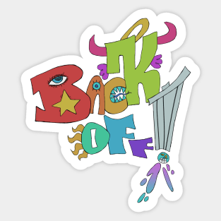 Back Off Sticker